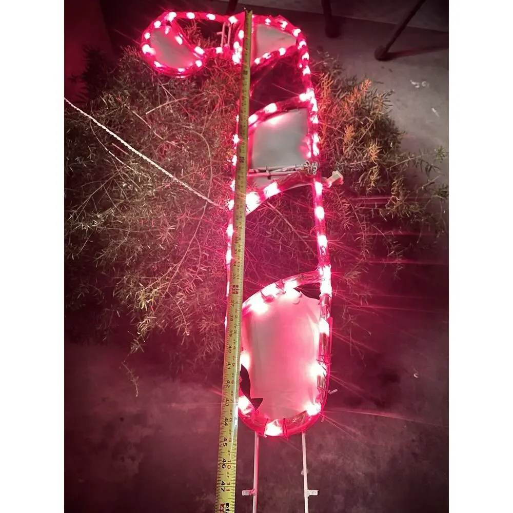 1998 Mr Christmas Candy Cane Light Sculpture 50 Inch Tall Outdoor Decoration